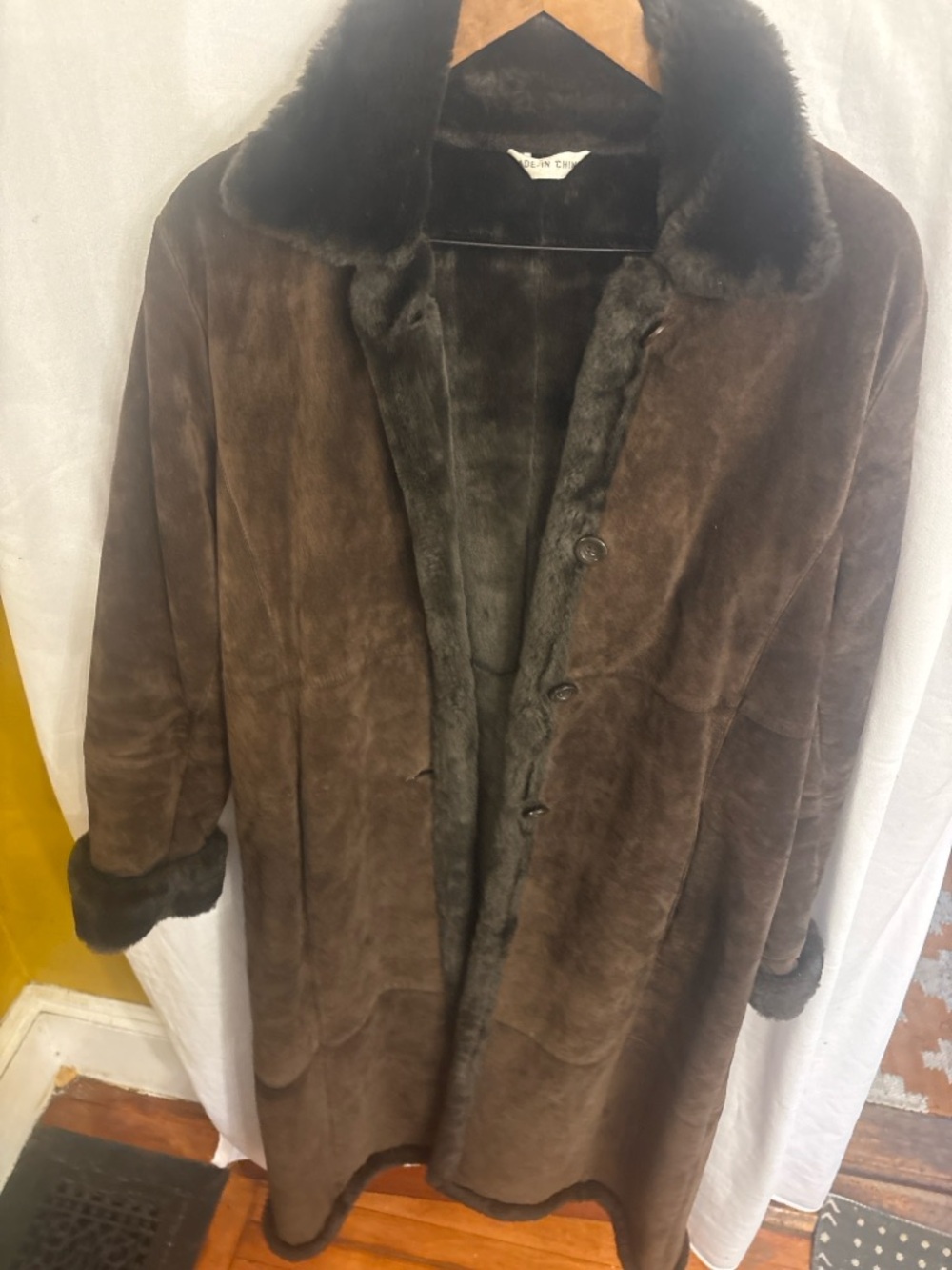 Marvin Richards Dark Brown Suede Long Coat